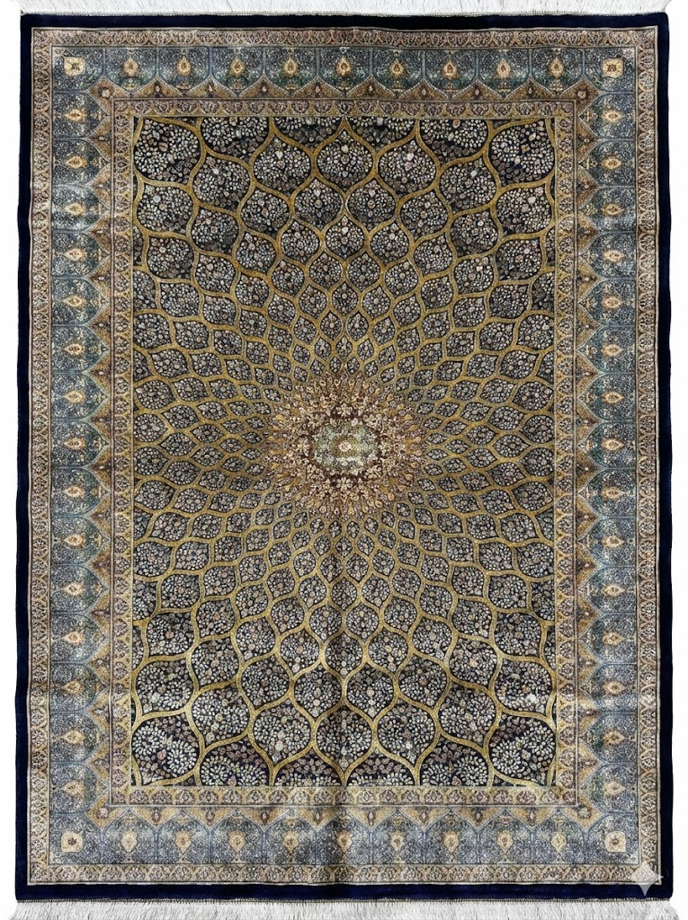 Silk rug design 3