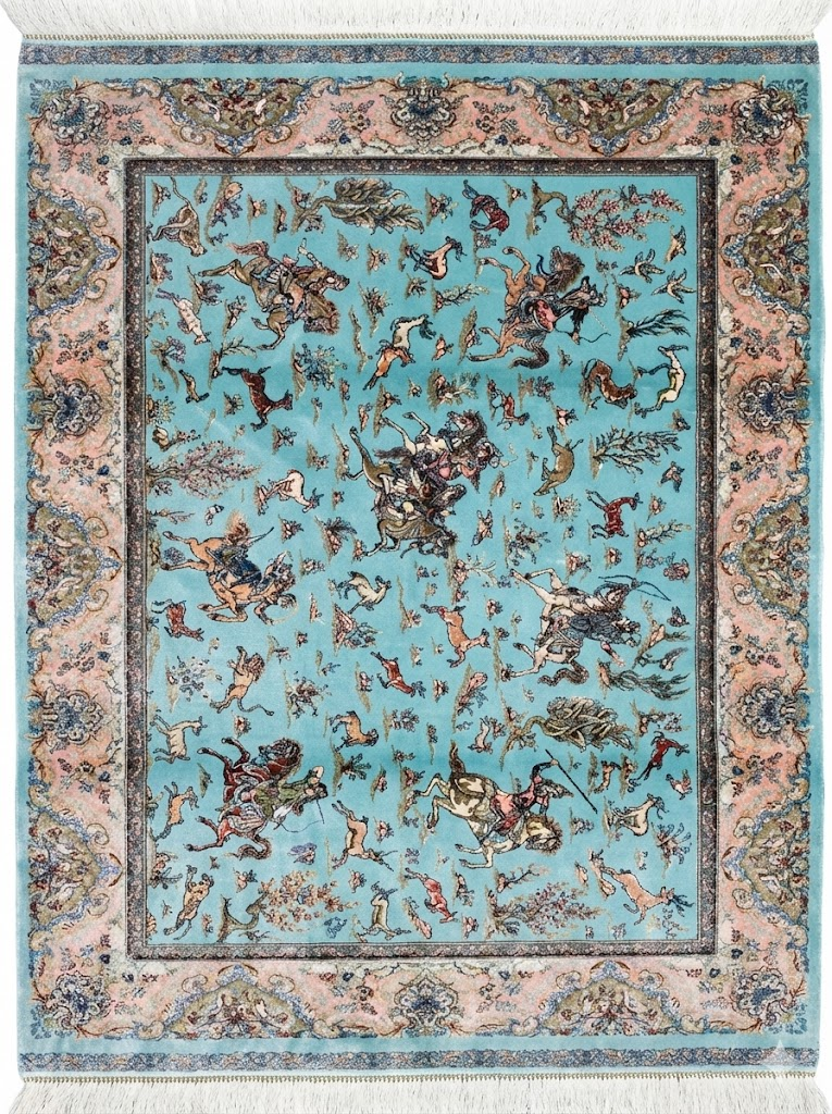Silk rug design 9