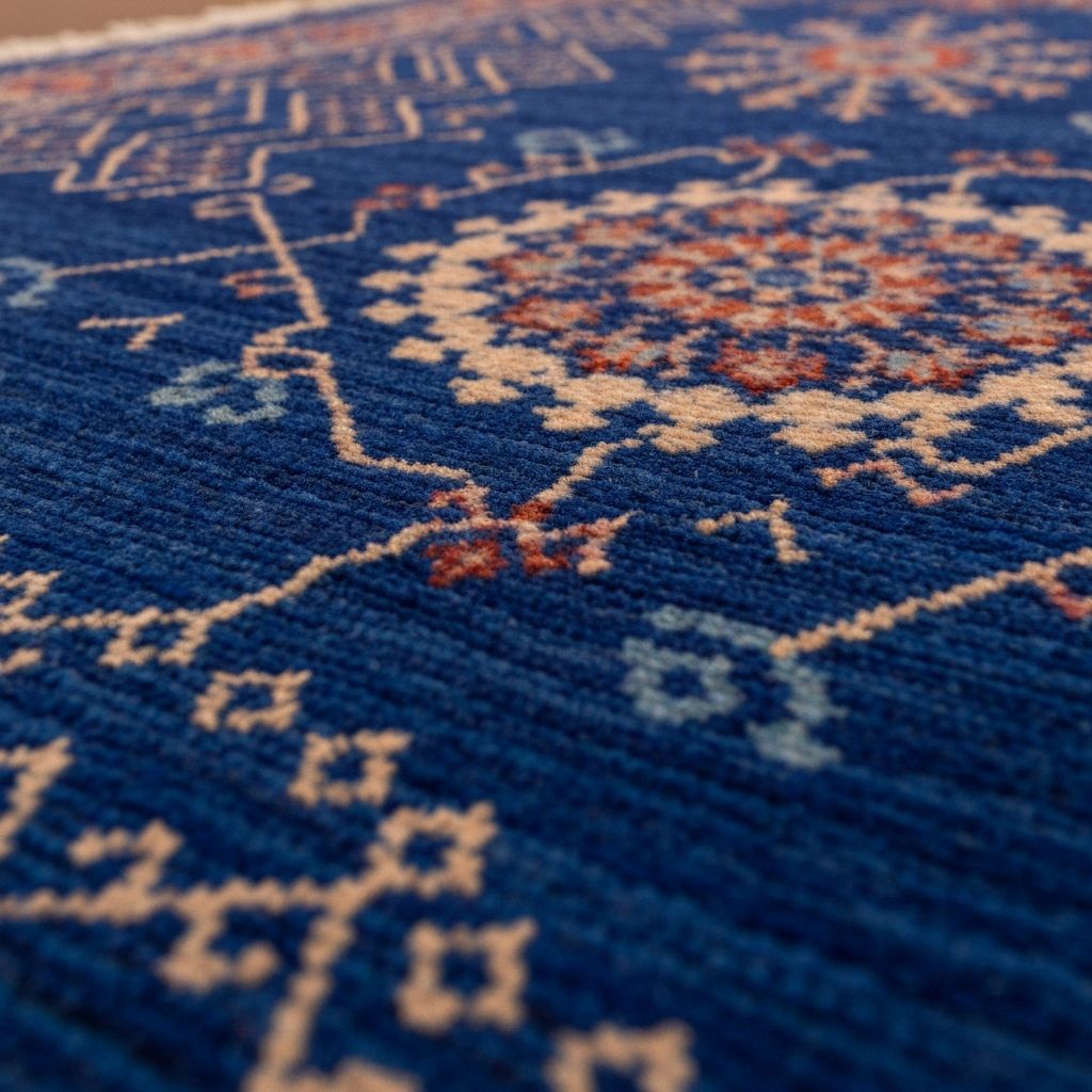 Marrakech Midnight - Navy Moroccan rug